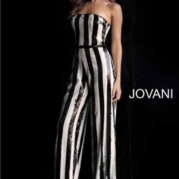 Jovani Pants - Jovani reversible sequin jumpsuit